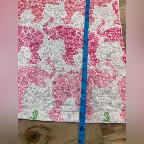 Sundance Whimsy Rose Waffle Long Sleeve Shirt Elephants Boho Mandala Medium M - Picture 6 of 8